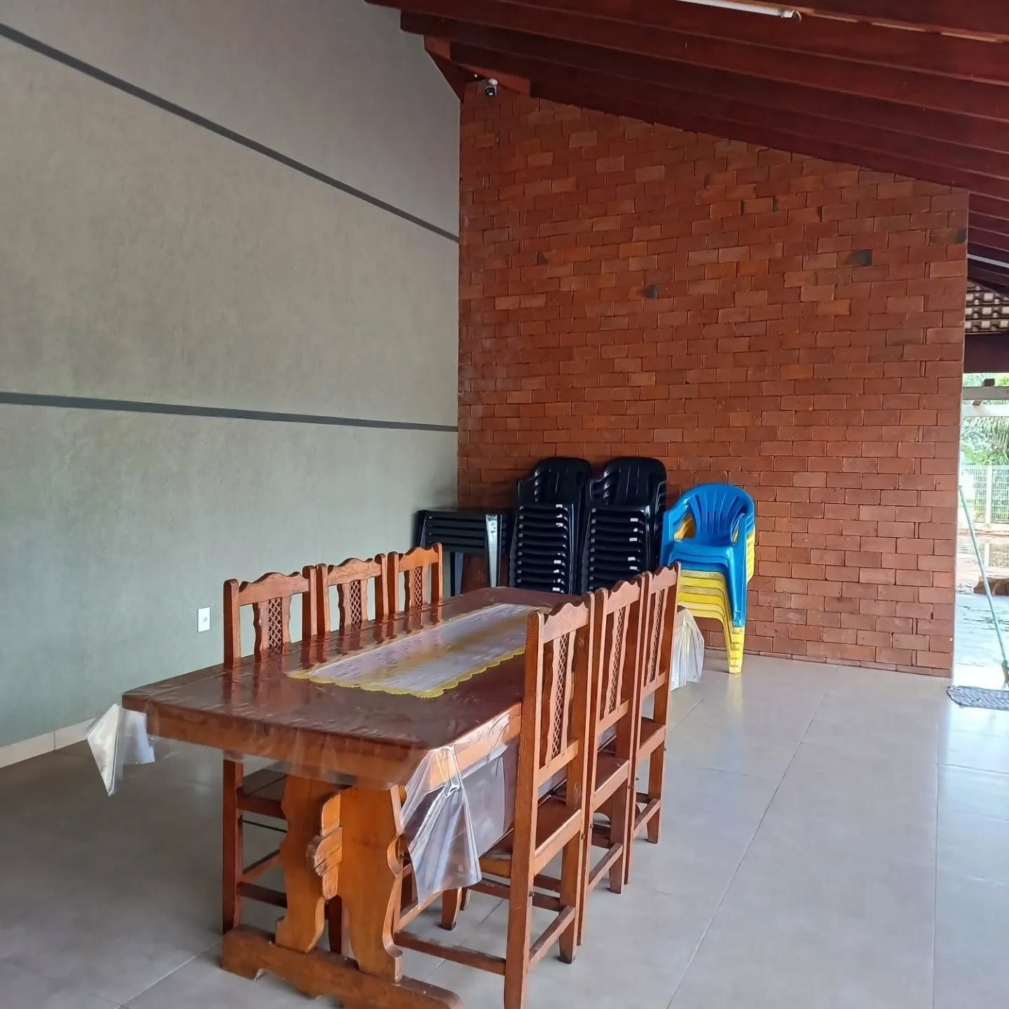 Área do churrasco - Recanto Novos Ares